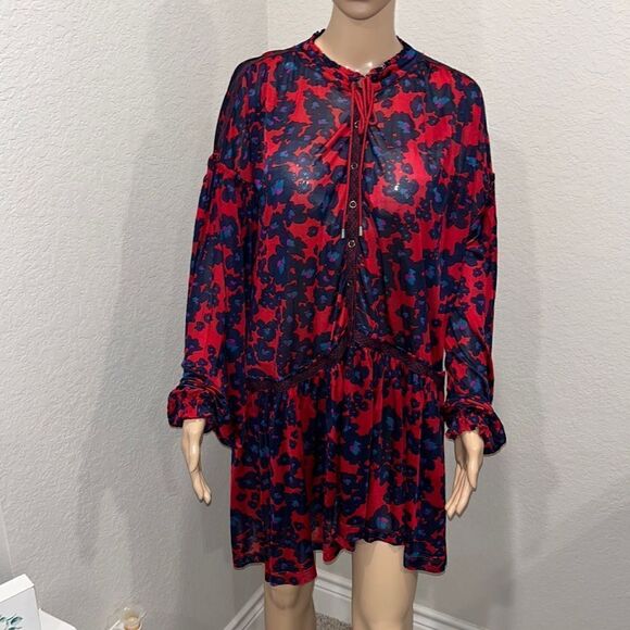 New Free People floral designer dress - Picture 1 of 9